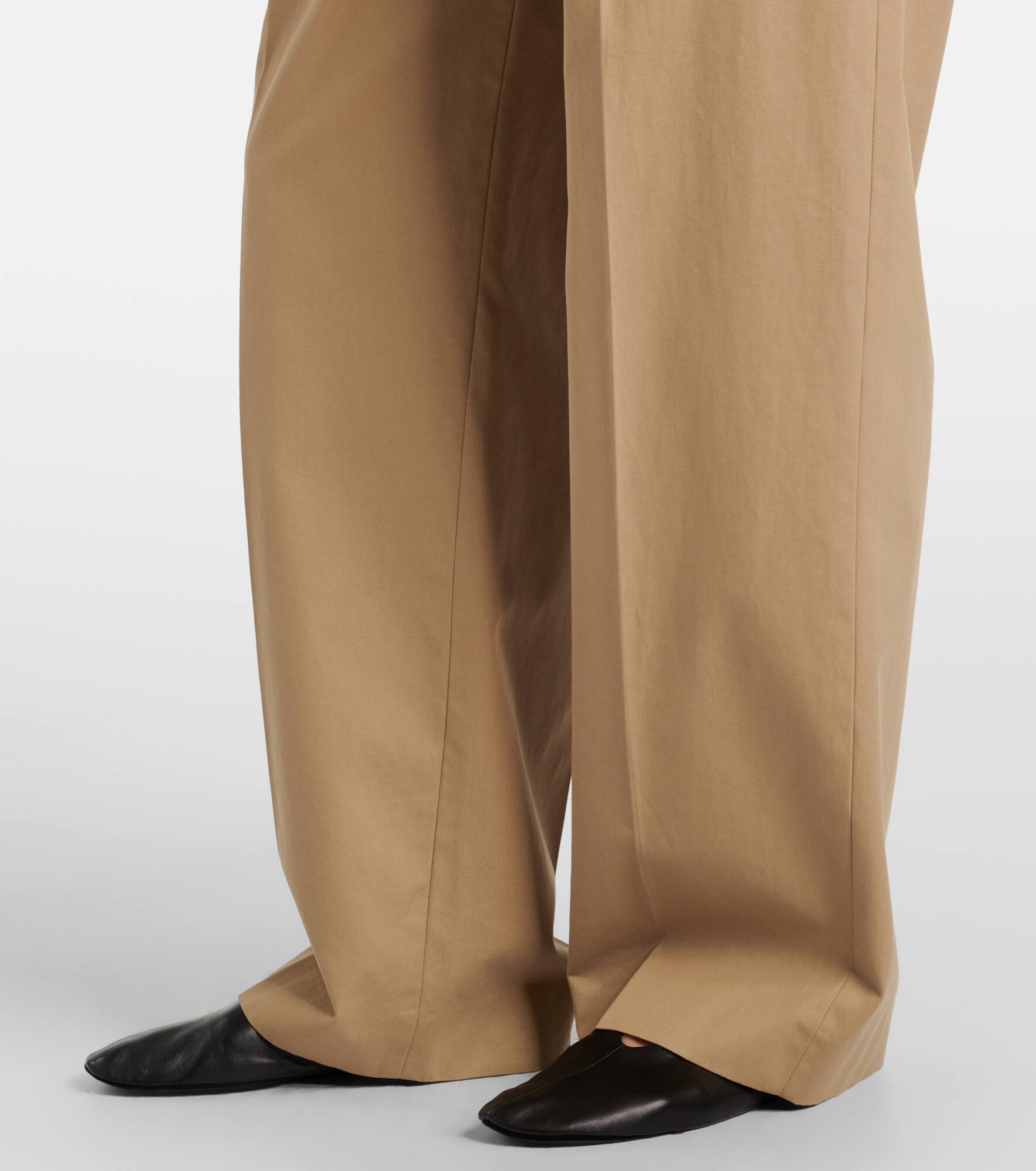 Alfidis cotton and cashmere wide-leg pants - 5