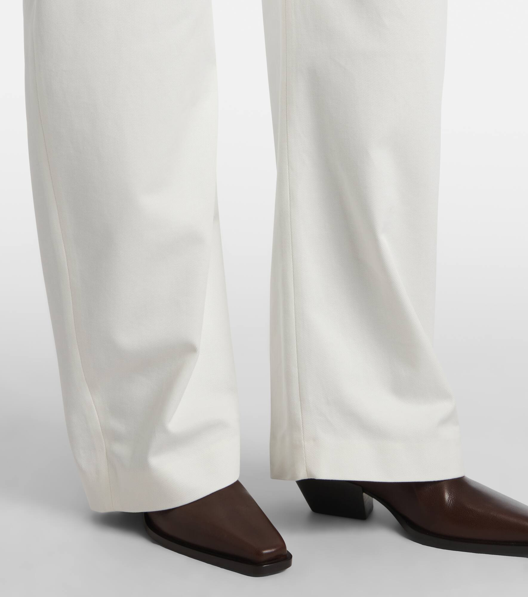 Cotton barrel-leg pants - 5