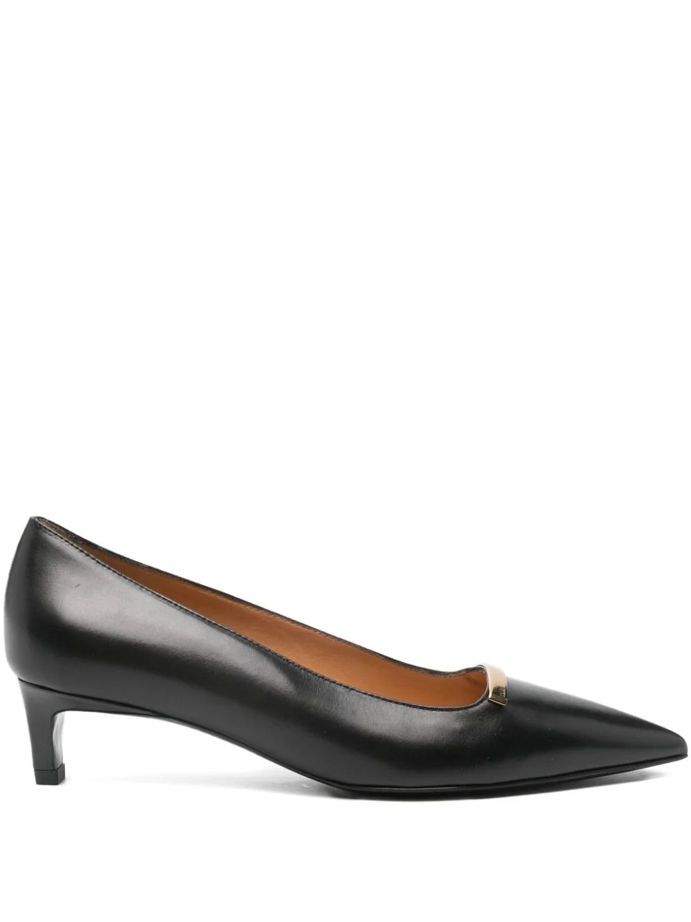 40mm pointed-toe leather pumps - 1