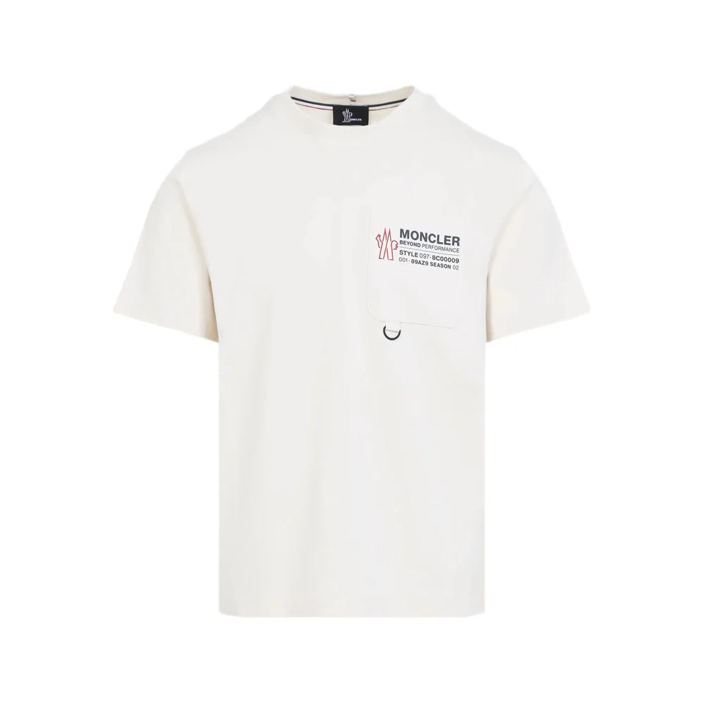 Moncler Grenoble White T-Shirts & Vests - T-Shirts Men - 1