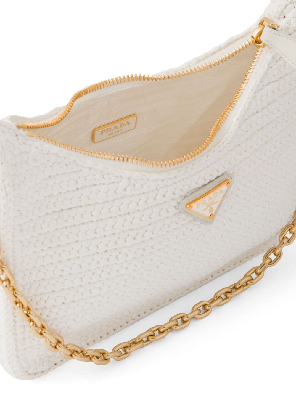 Re-Edition 2005 raffia shoulder bag - 7