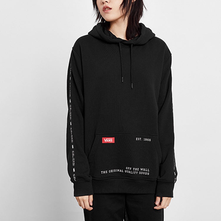 Vans Sleeve Alphabet Logo Sports Loose Couple Style Black VN0A3ZPNBLK - 3