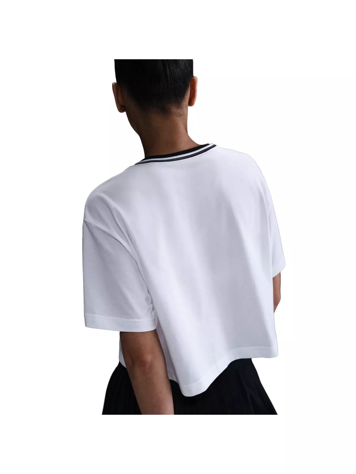 Women's Heritage Dri-FIT Short-Sleeve Cropped T-Shirt-White - 2