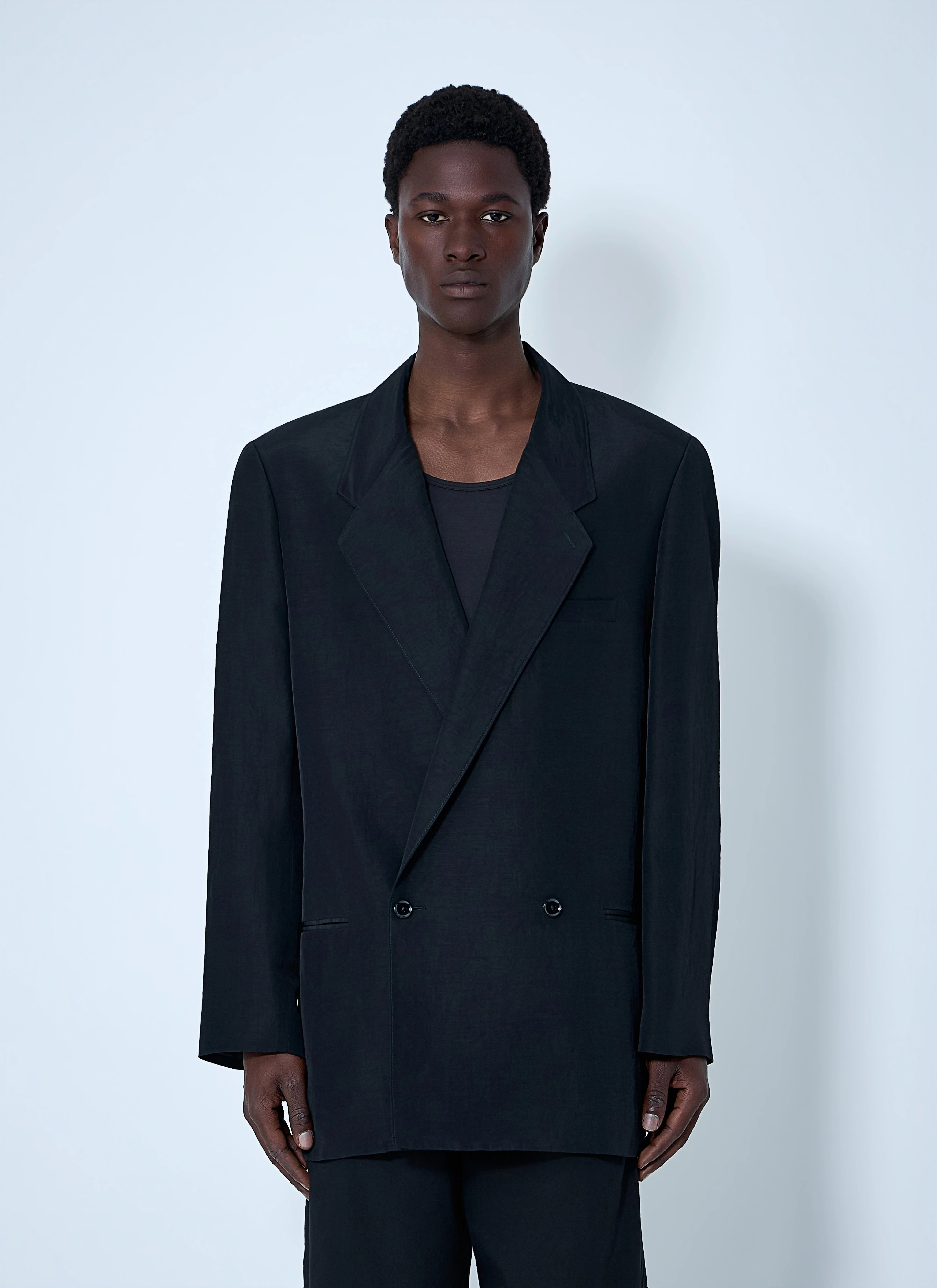 Lemaire Men Double-Breasted Tailored Blazer - 1