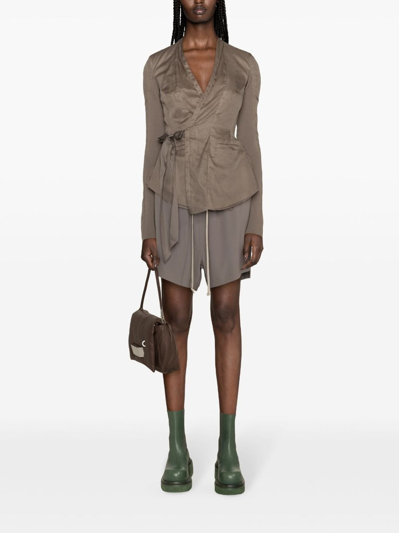 Rick Owens drawstring-waist crepe shorts outlook