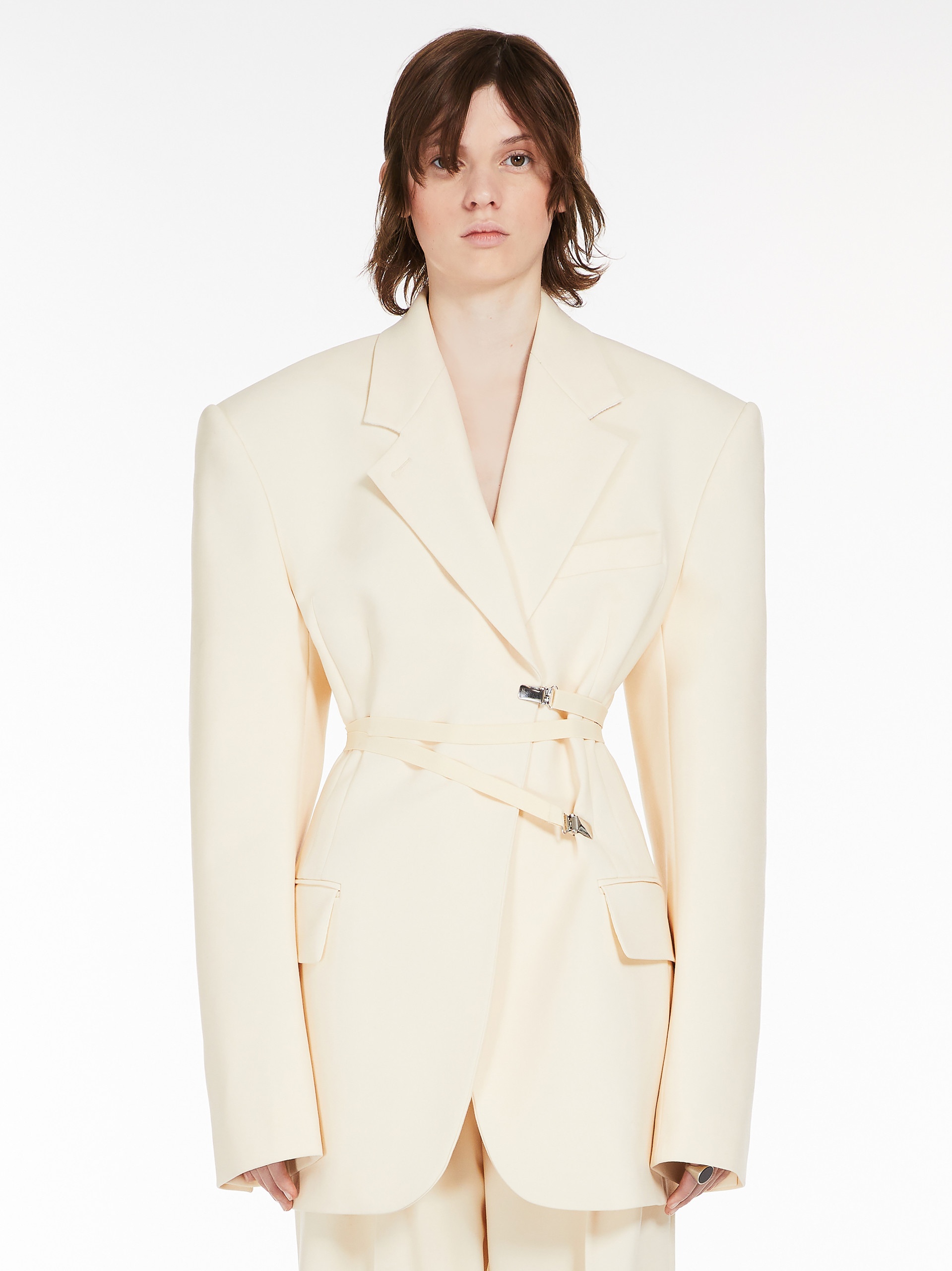 Max Mara Slim-fit stretch wool blazer | maxmara | REVERSIBLE