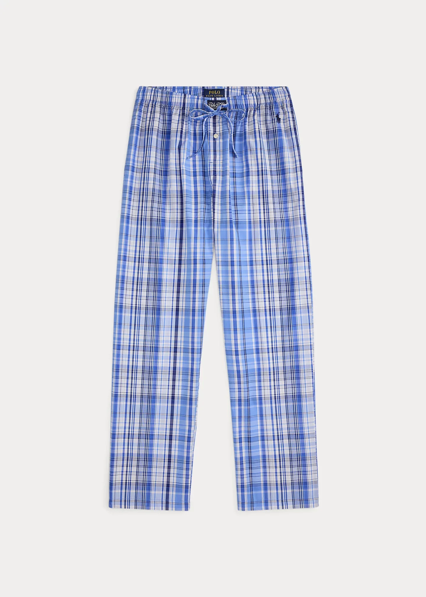 Plaid Cotton Pajama Pant - 1