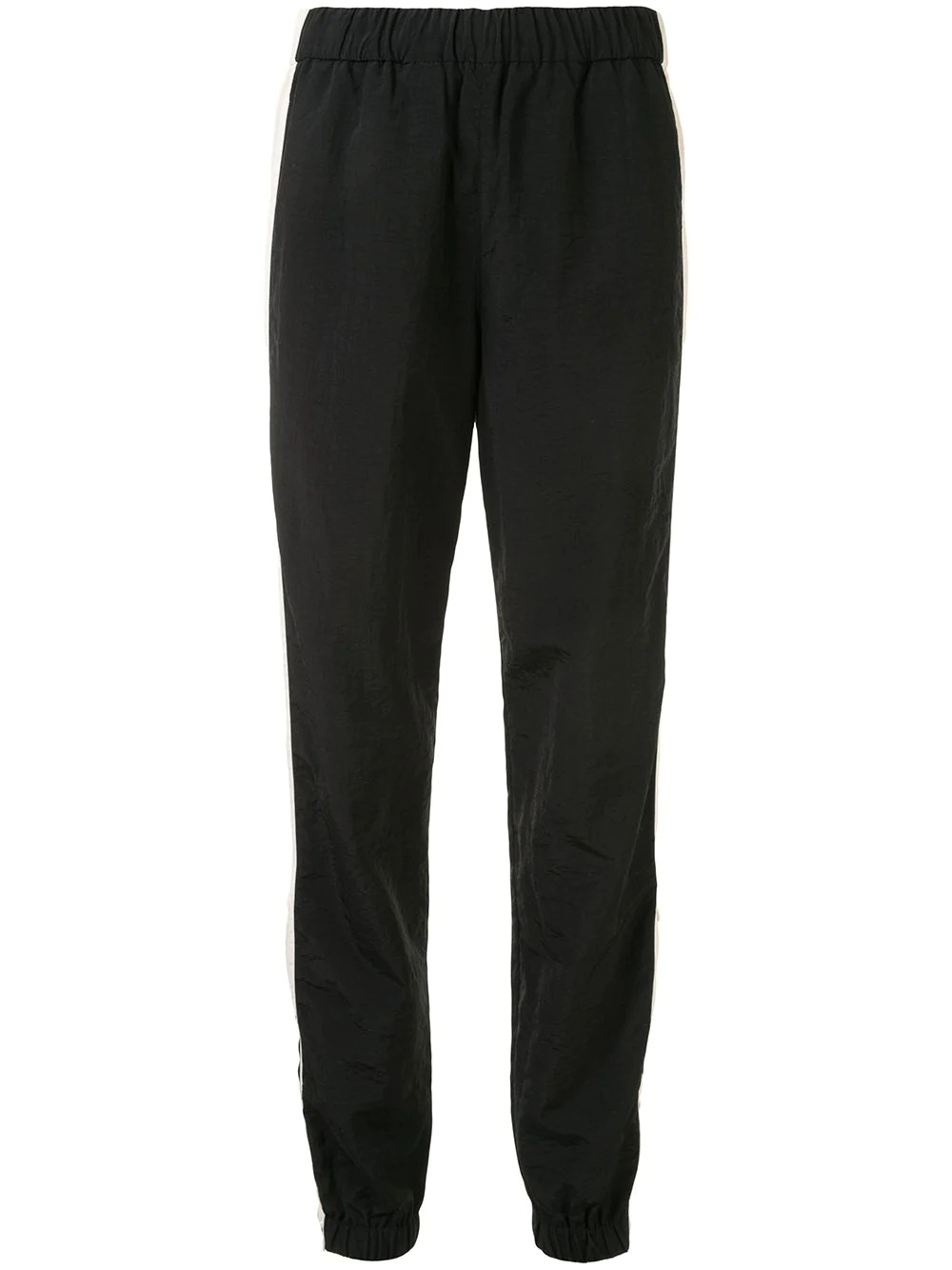 side-zip stripe trackpants - 1