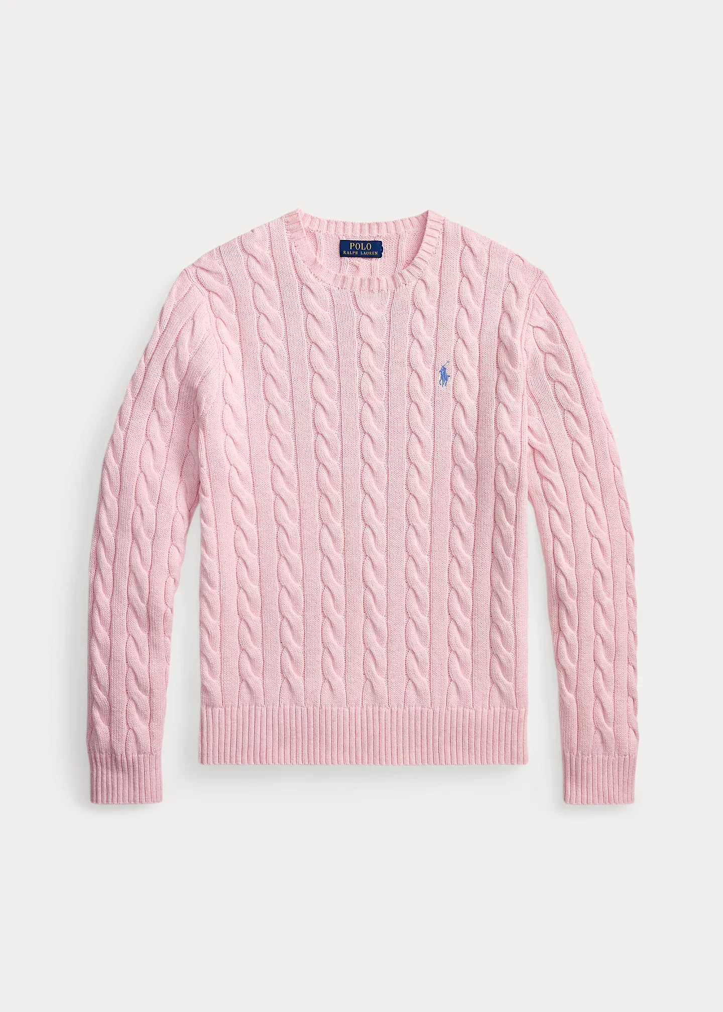 Cable-Knit Cotton Sweater - 1