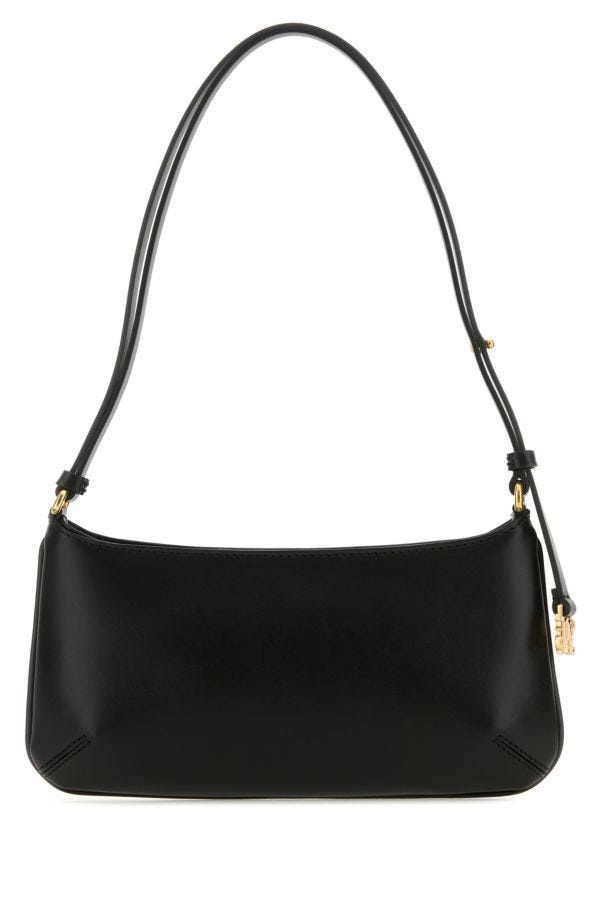 Black leather Giorgina shoulder bag - 3