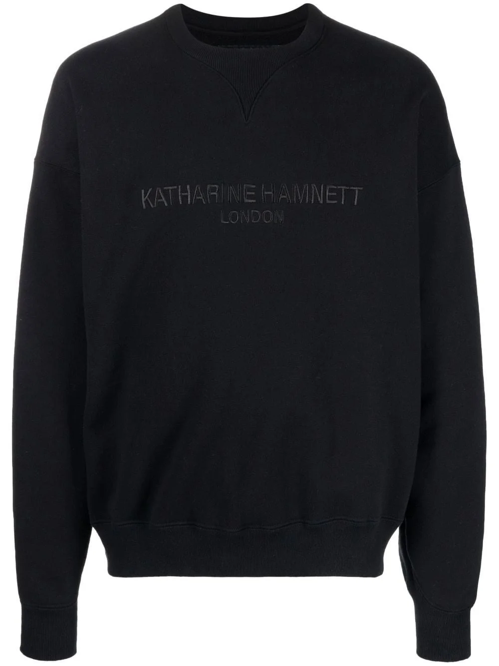 embroidered-logo cotton sweatshirt - 1