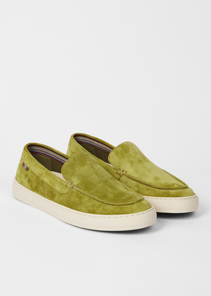 Green Suede 'Simeon' Loafers 3