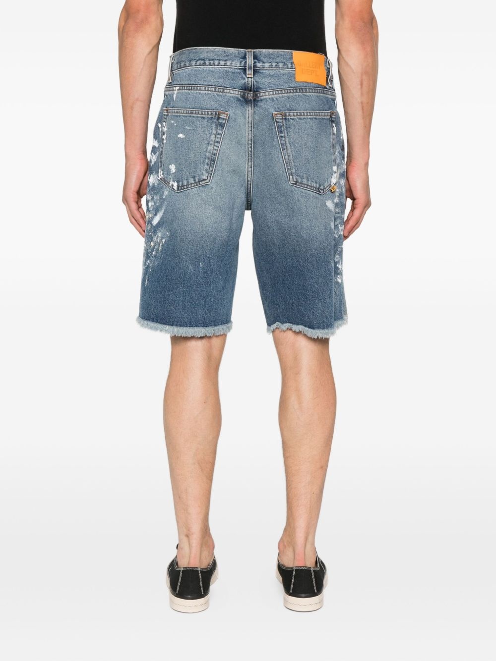 Ventura paint-splatter frayed shorts - 4