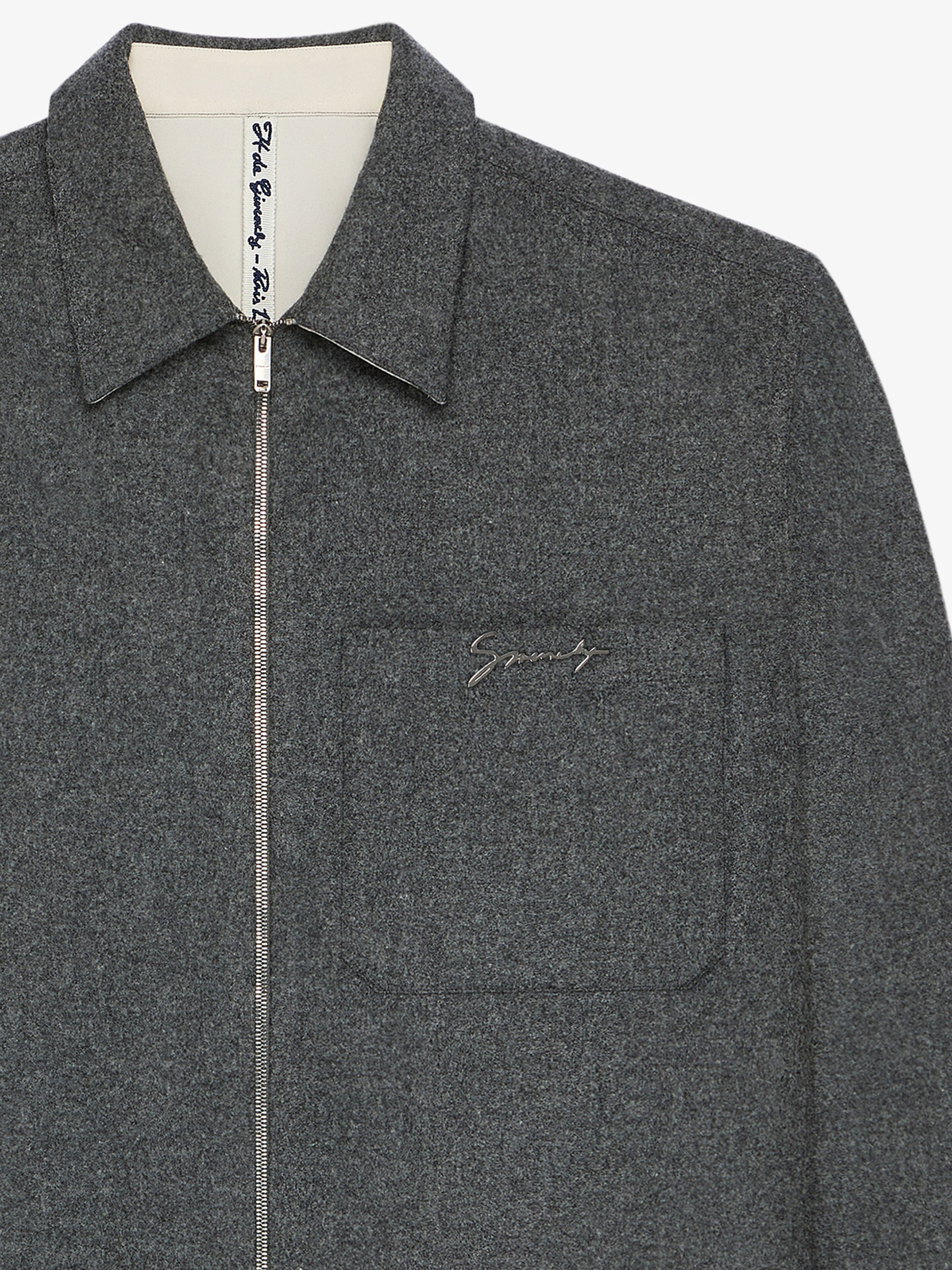 ZIPPED SHIRT IN WOOL - 2
