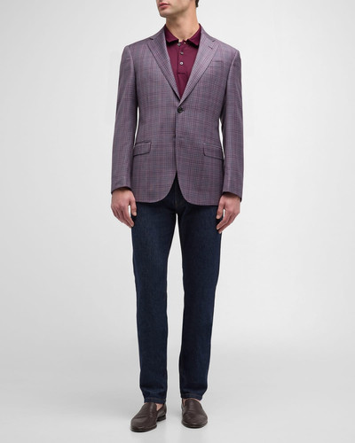 EMPORIO ARMANI Men's Check Wool Sport Coat outlook