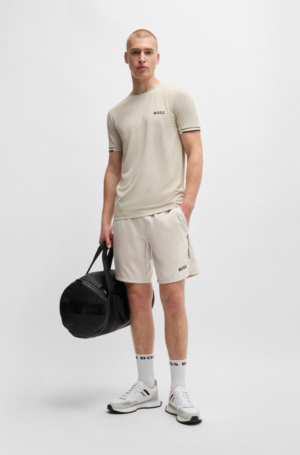 BOSS X MATTEO BERRETTINI TENNIS SHORTS WITH FOUR-WAY STRETCH - 3