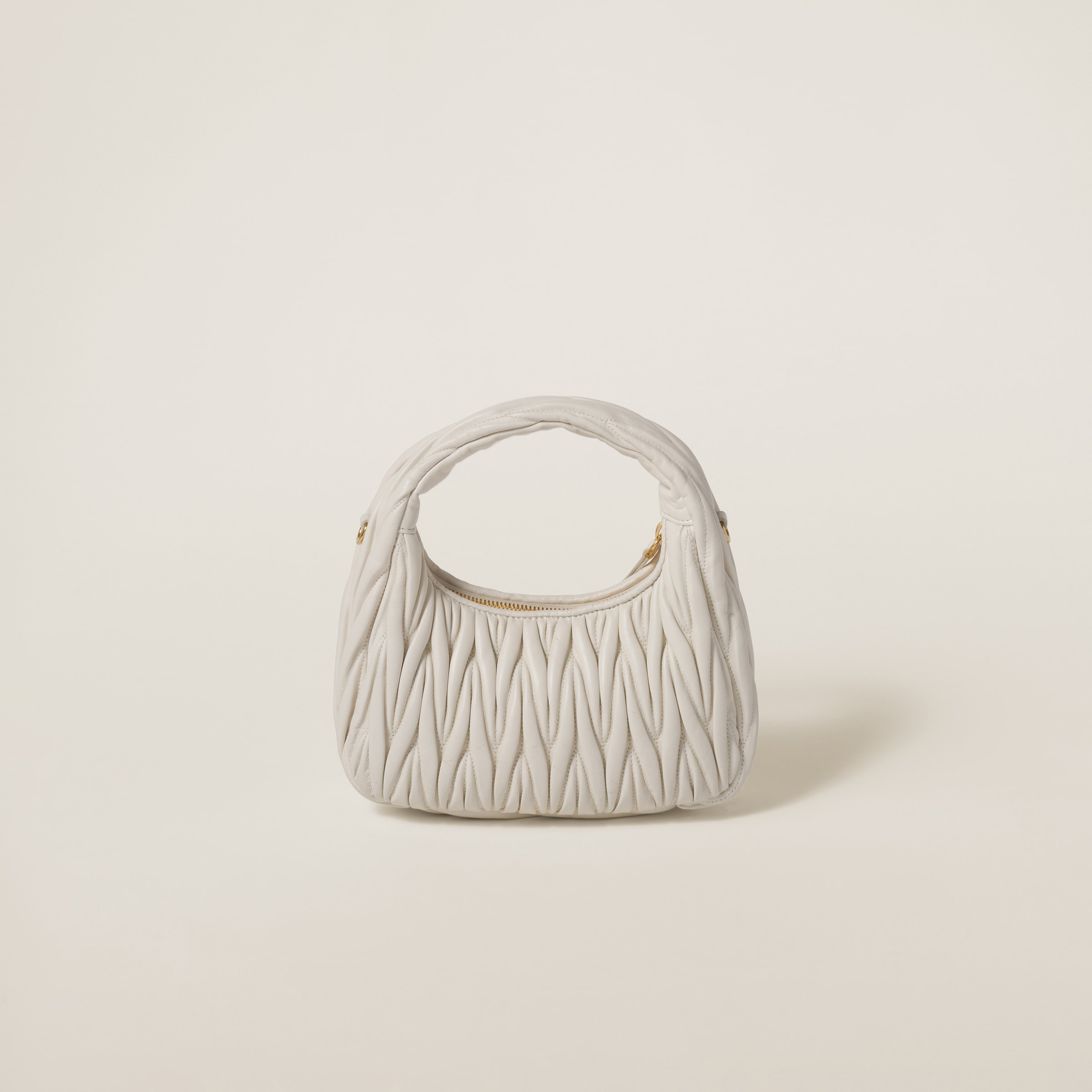 Wander matelassé nappa leather hobo bag - 4