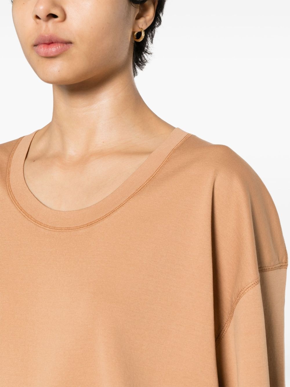 seam-detailing T-shirt - 5