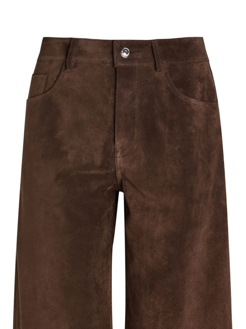 armarium Luke wide-leg suede trousers outlook