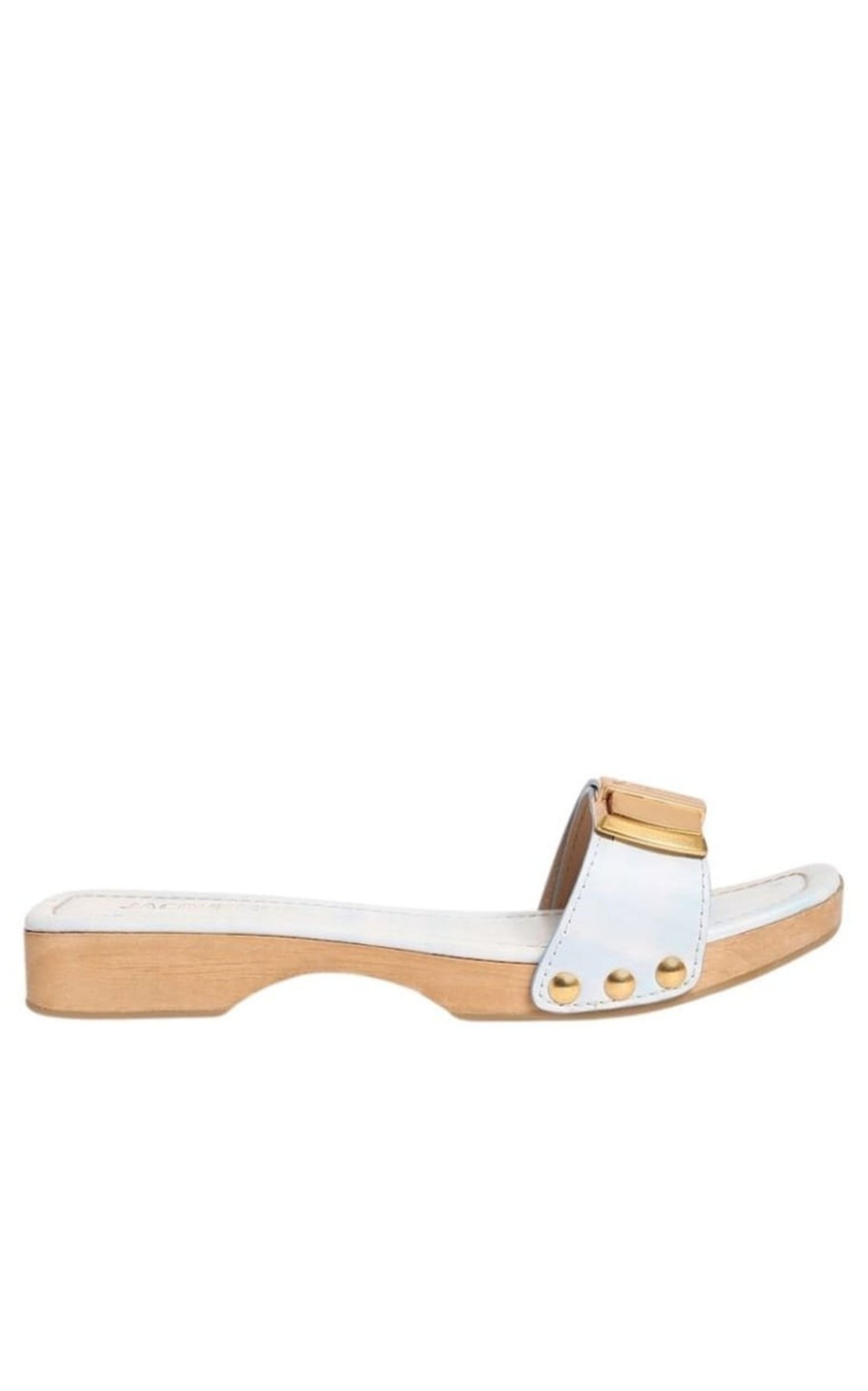 Les Tatanes Leather Slides Sandals - 1