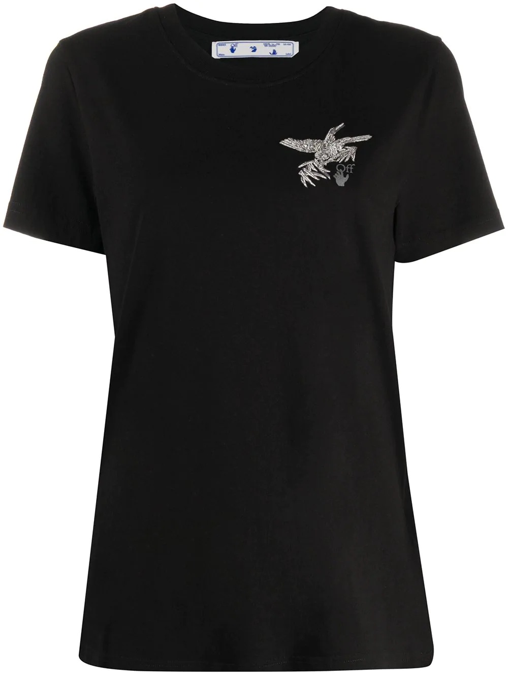 bird-print Arrows-motif T-shirt - 1