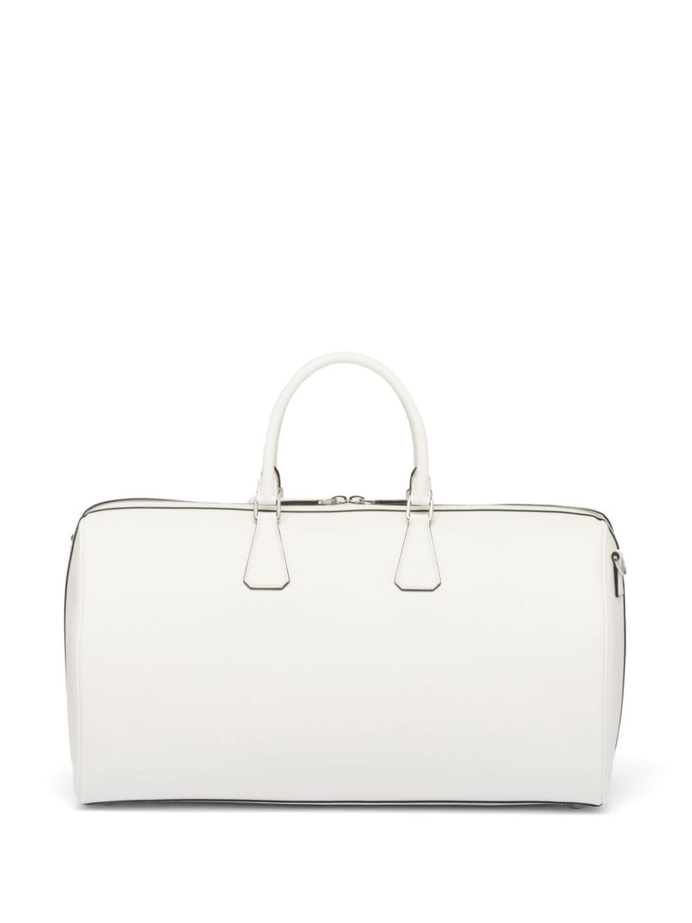 triangle-logo leather bag - 4