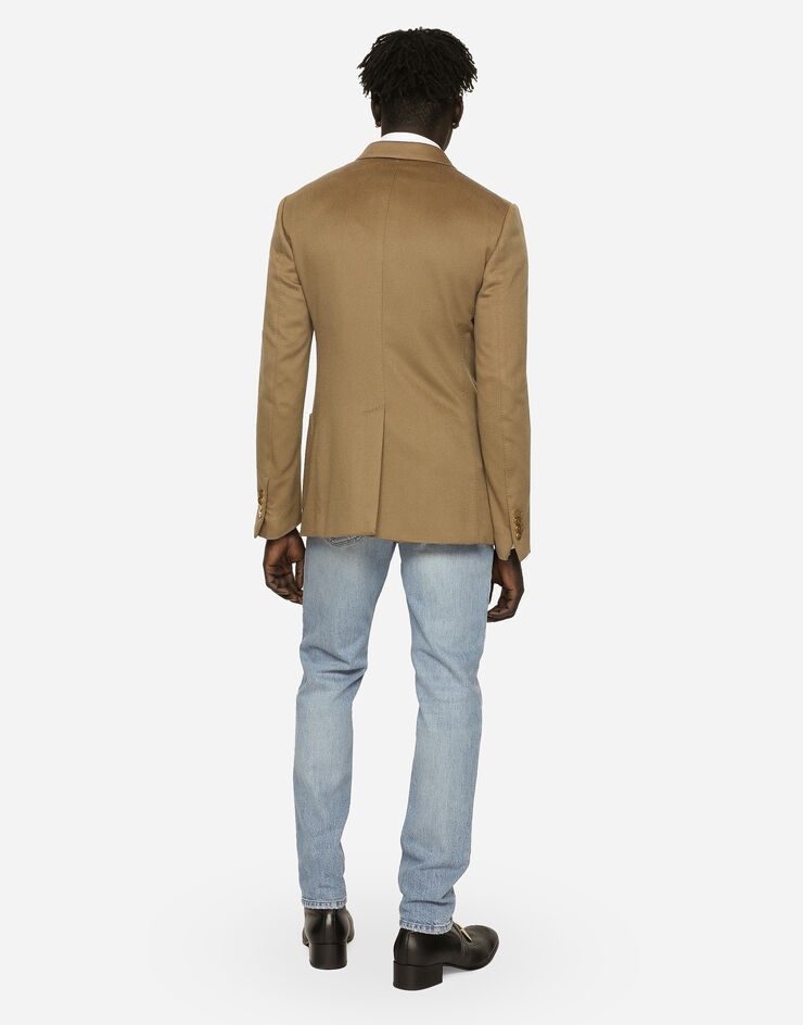 Regular fit washed stretch denim jeans with abrasions - 3