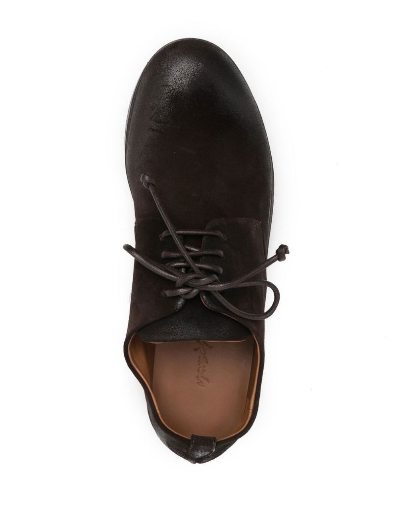 lace-up suede Oxford shoes - 4