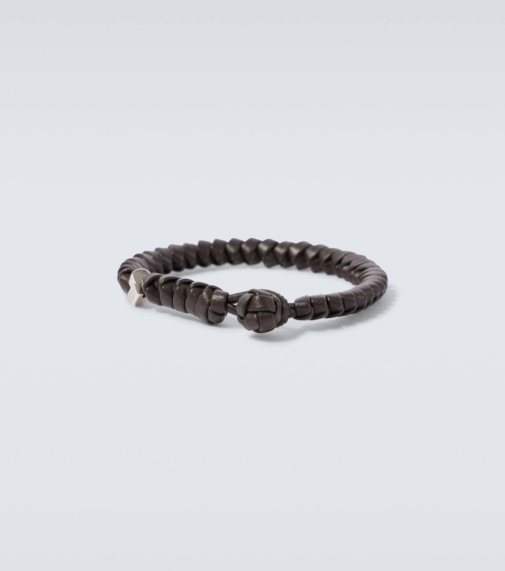 Braided leather bracelet - 3