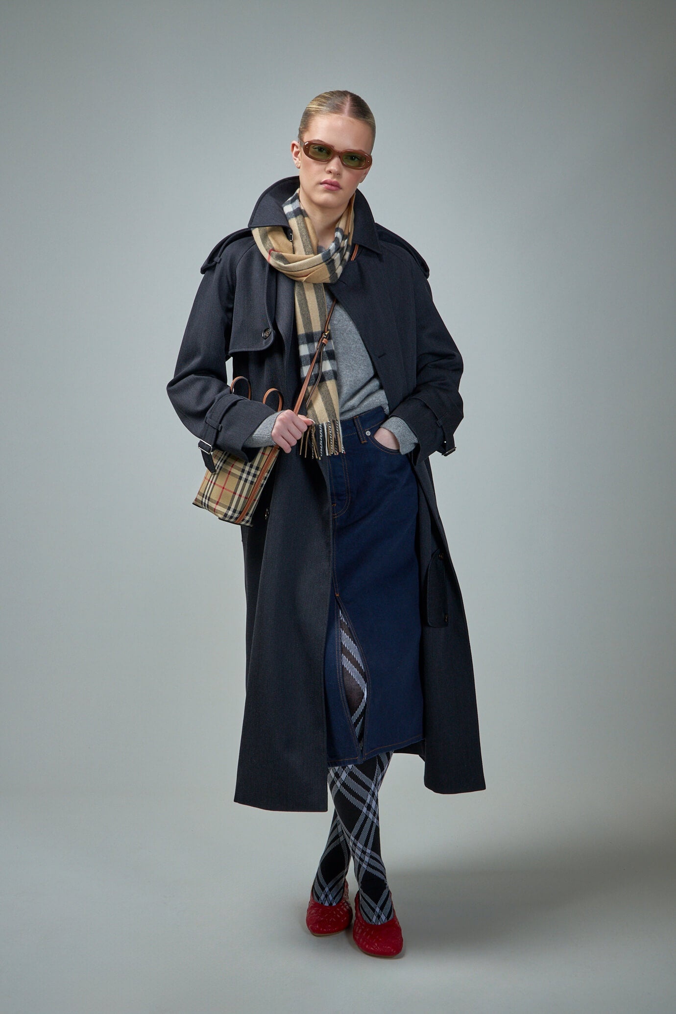 Long Wool Trench Coat - 2