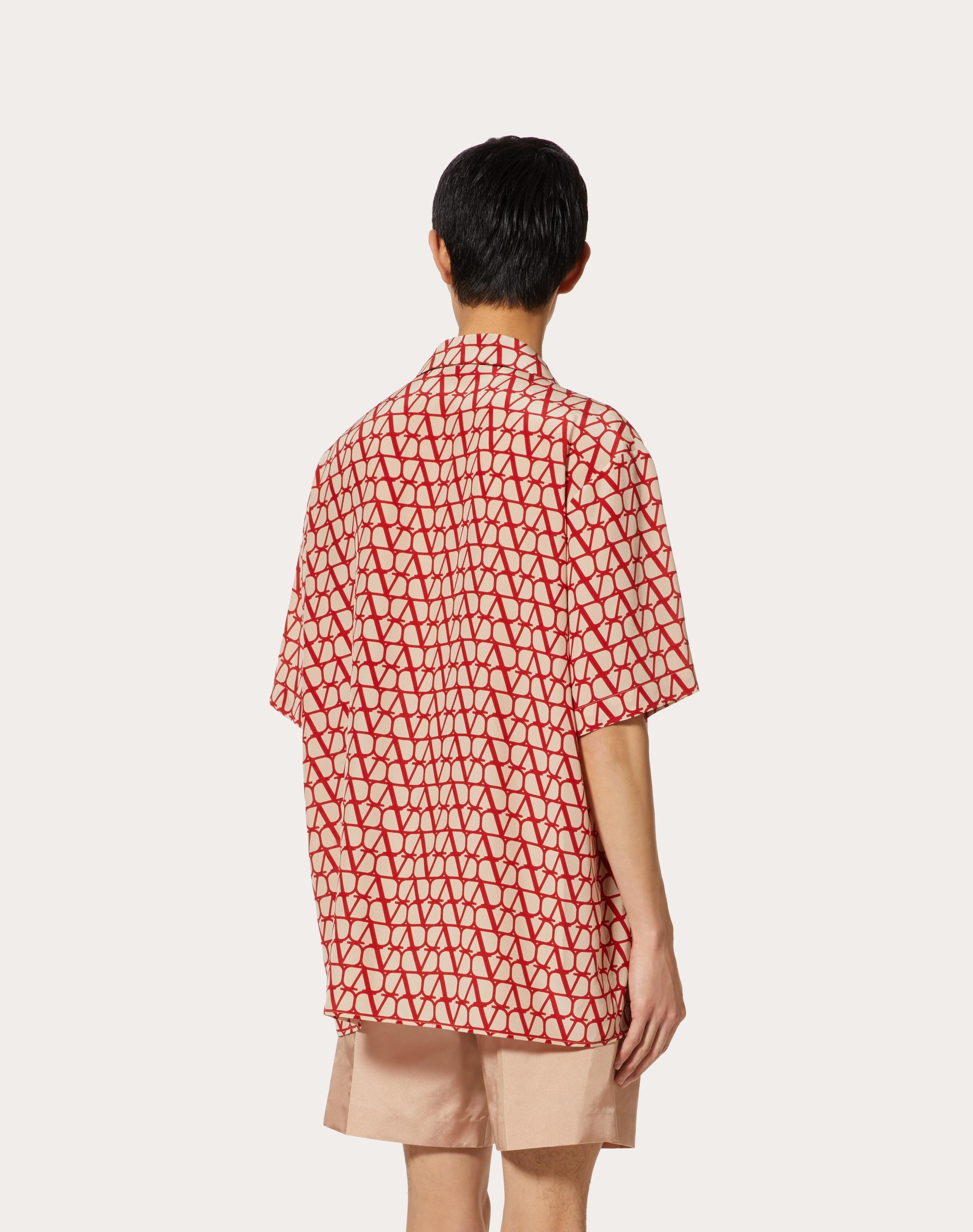 ALL-OVER TOILE ICONOGRAPHE PRINT SHORT SLEEVE SHIRT - 4