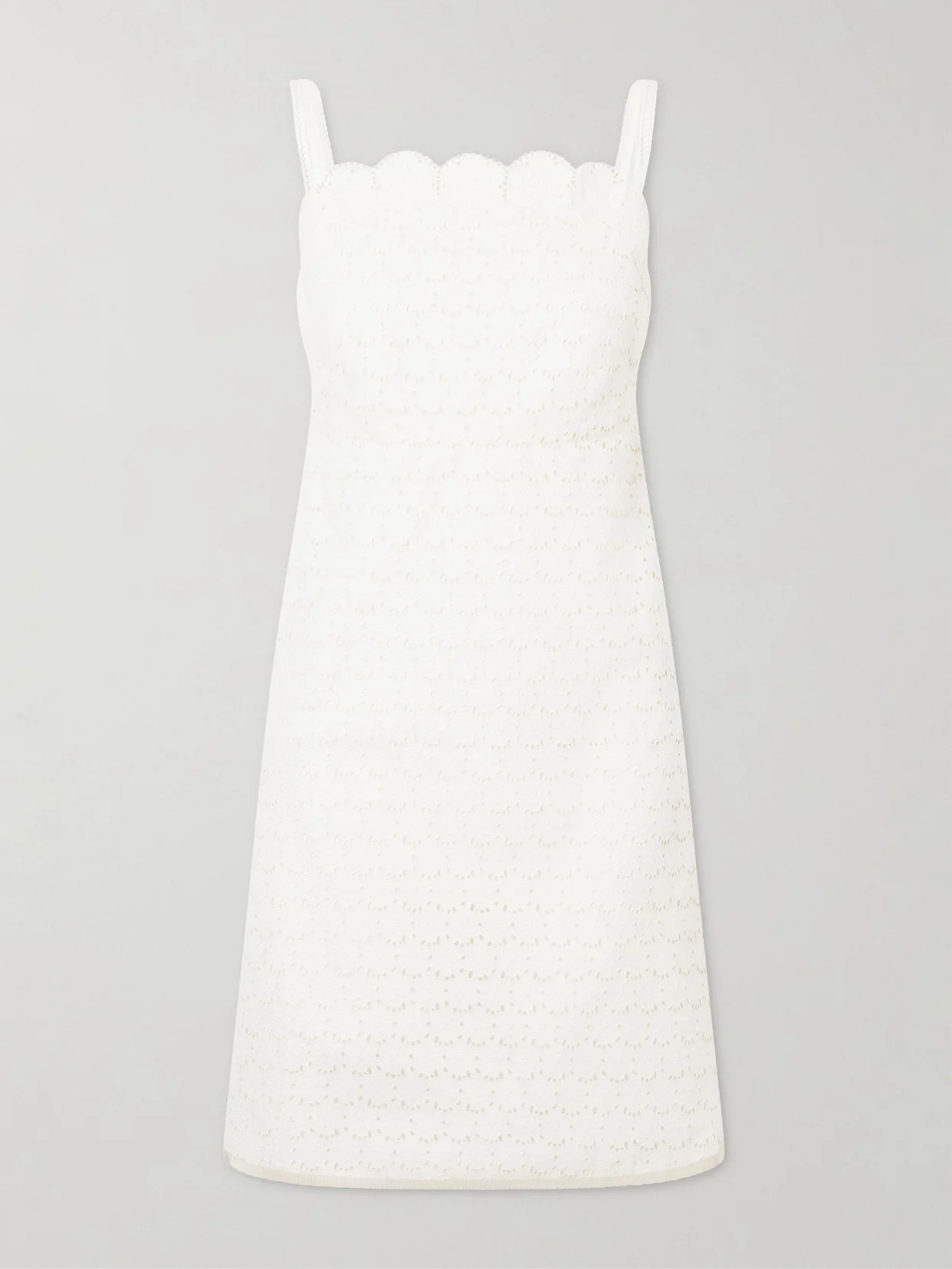 Mossi Broderie Anglaise Cotton Mini Dress - 1