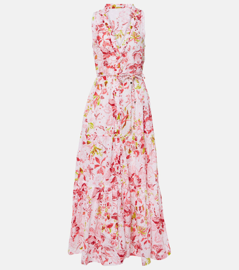 Nana floral tiered cotton maxi dress 1