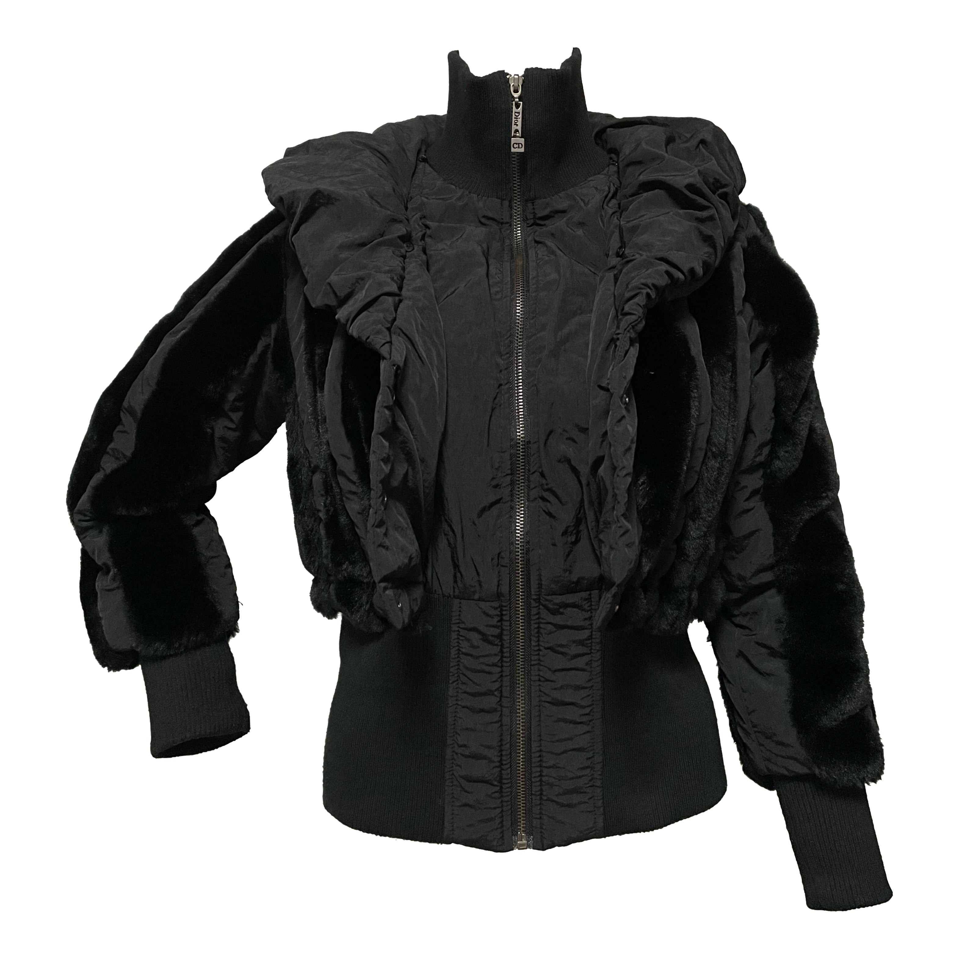 CHRISTIAN DIOR Fall Winter 2002 Fur Blouson Jacket - 4
