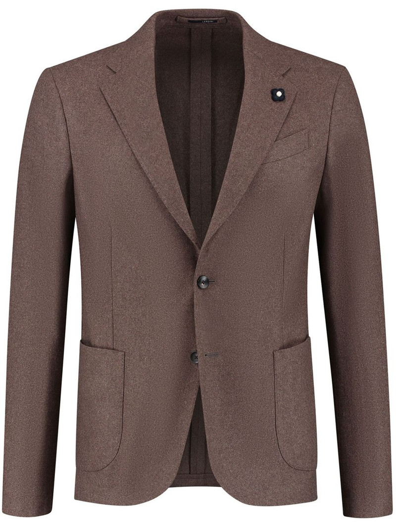 brooch-detail single-breasted blazer 1