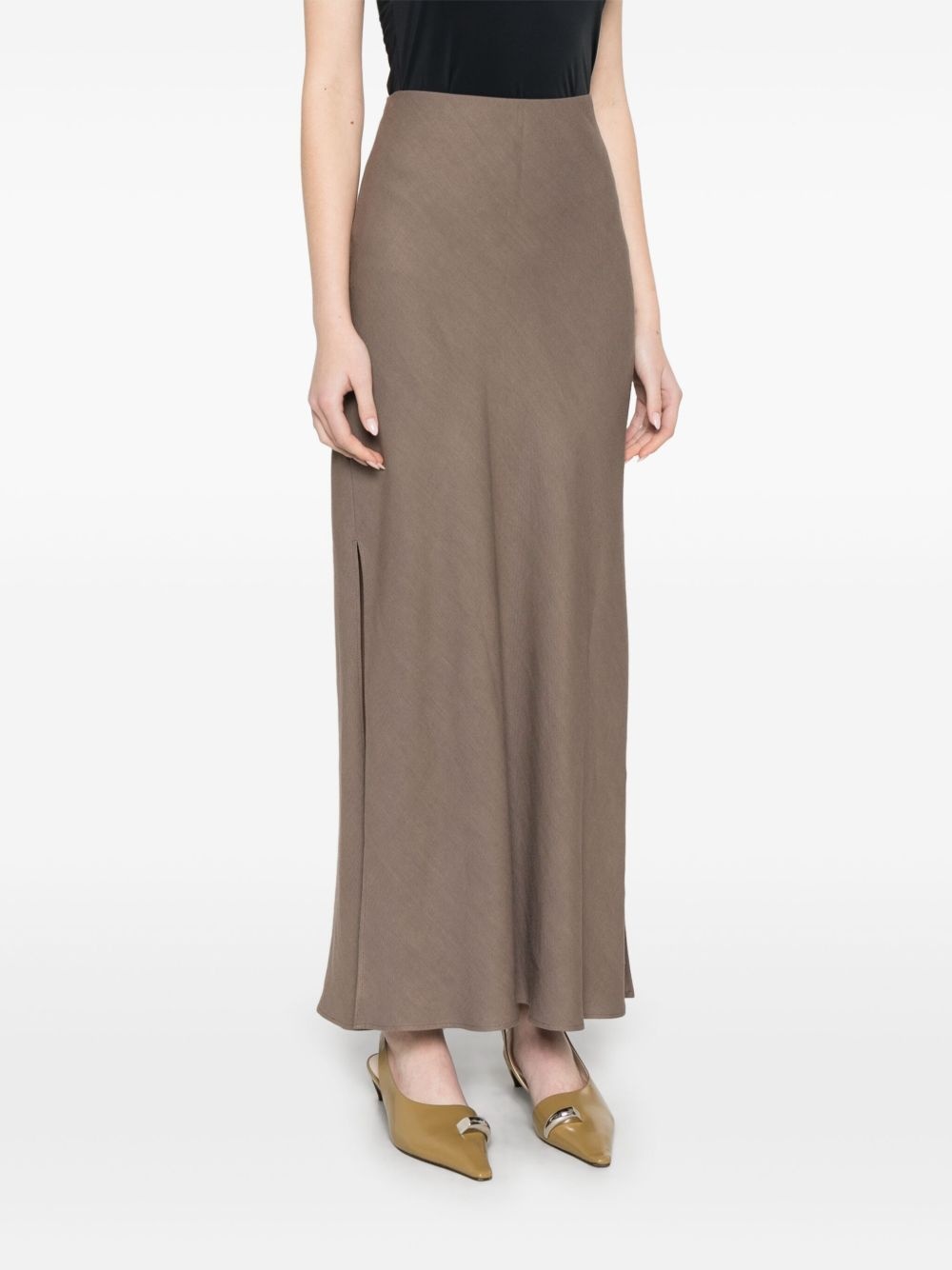 side-slits maxi skirt - 3
