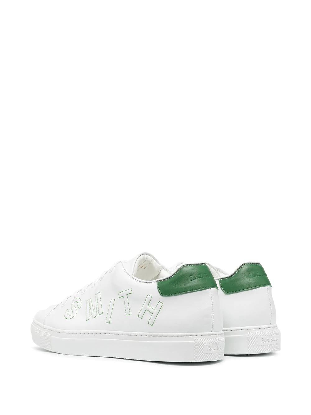 logo patch lace-up trainers - 3