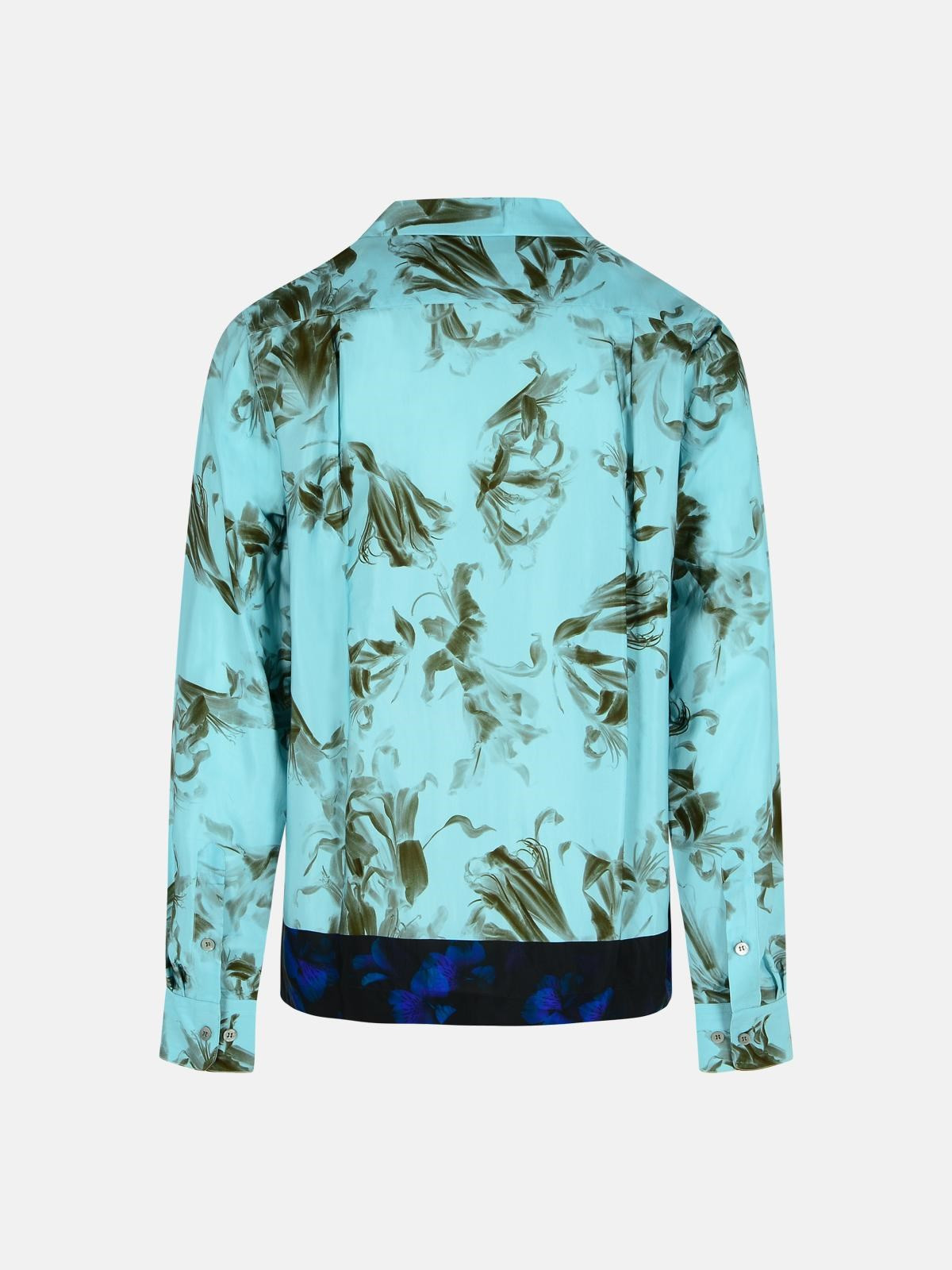 LIGHT BLUE VISCOSE SHIRT - 3