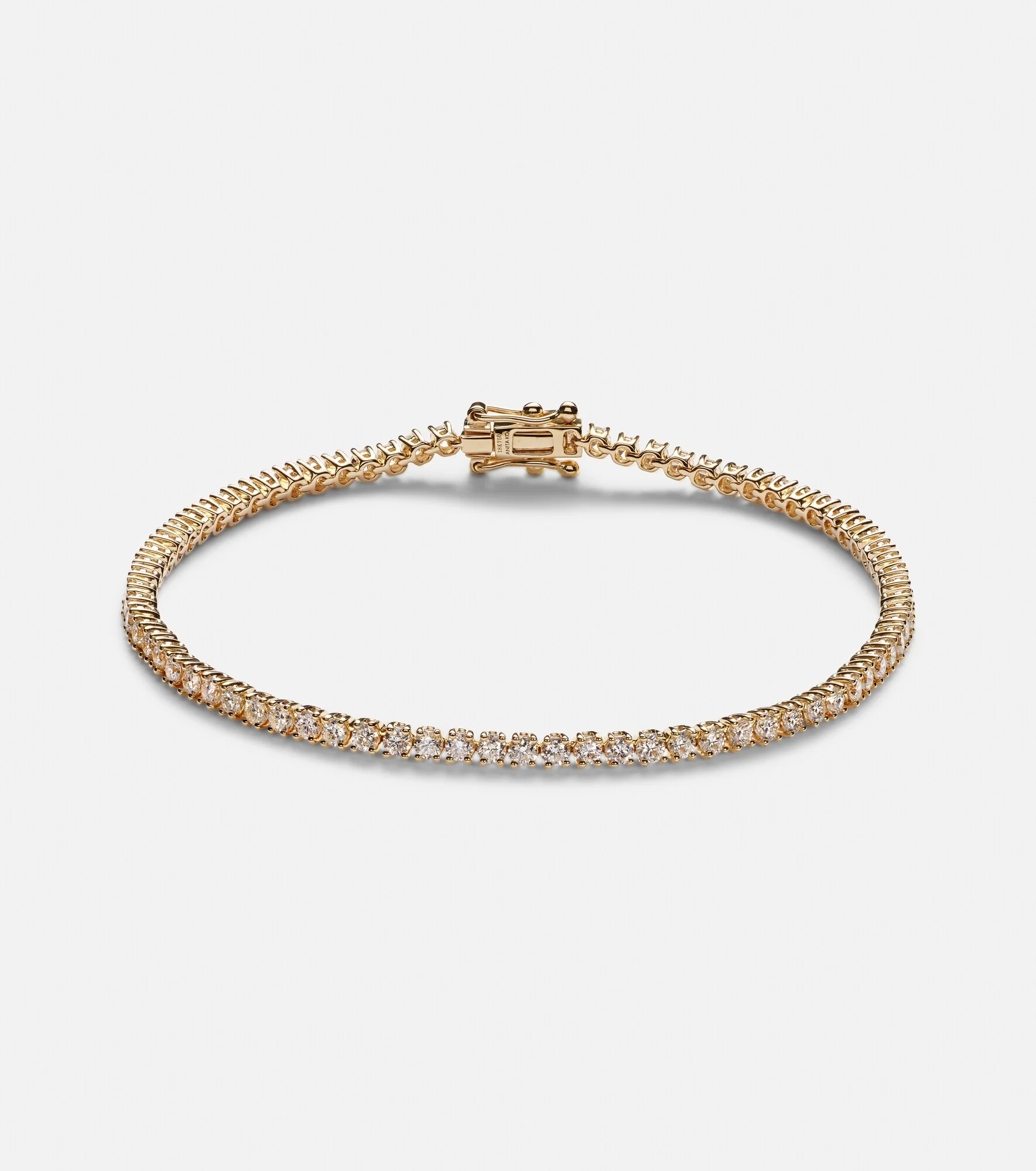 Hepburn 18kt gold tennis bracelet with diamonds - 1