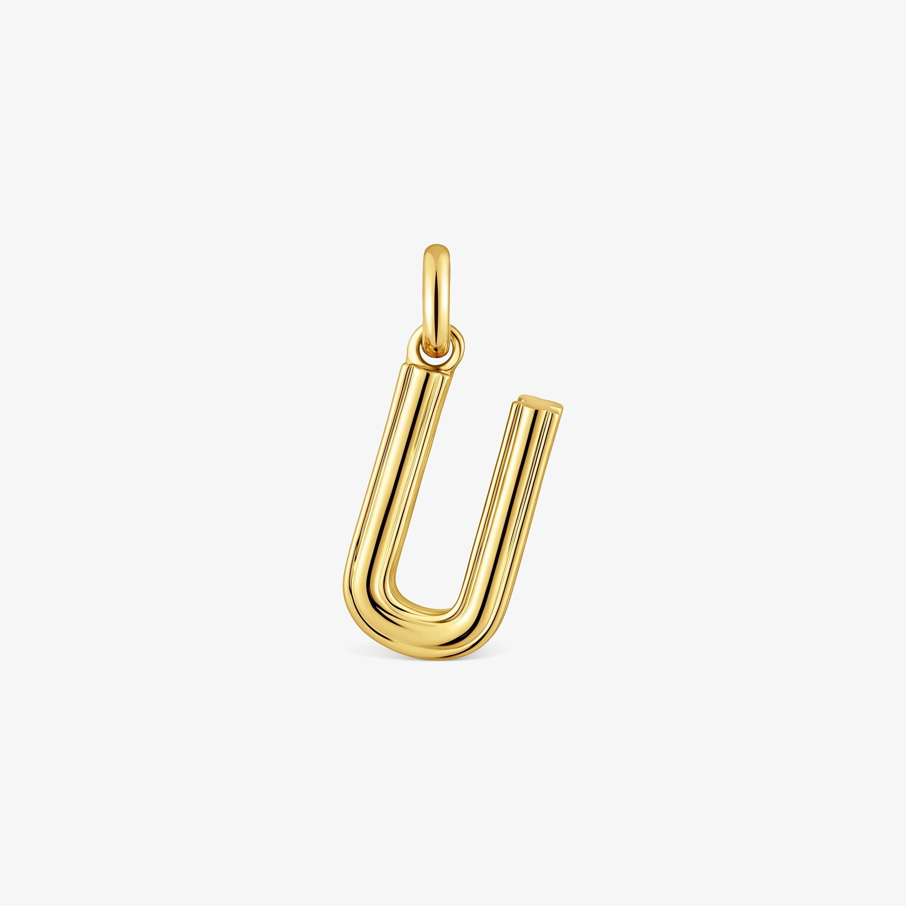 Medium 18K gold vermeil letter U Pendant TOUS Alphabet - 1