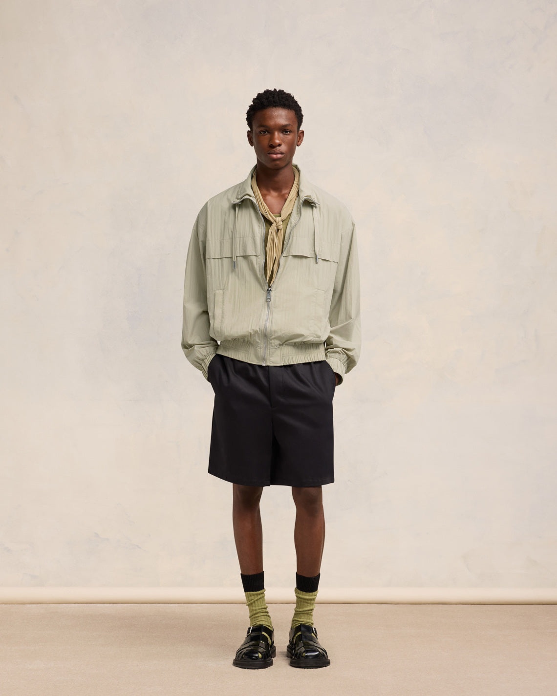 AMI ALEXANDRE MATTIUSSI ZIPPED WINDBREAKER - 2