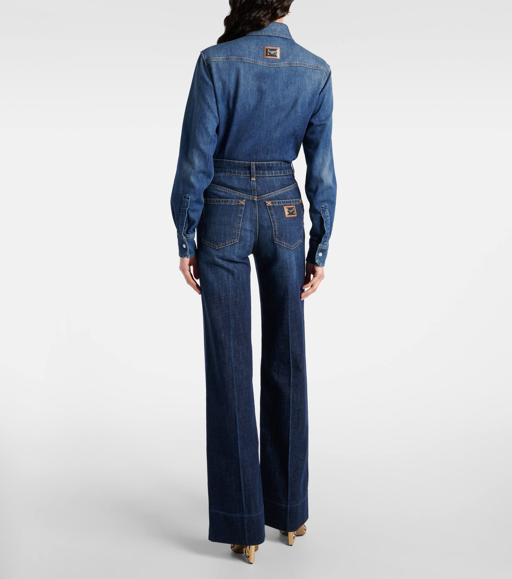 High-rise wide-leg jeans - 3