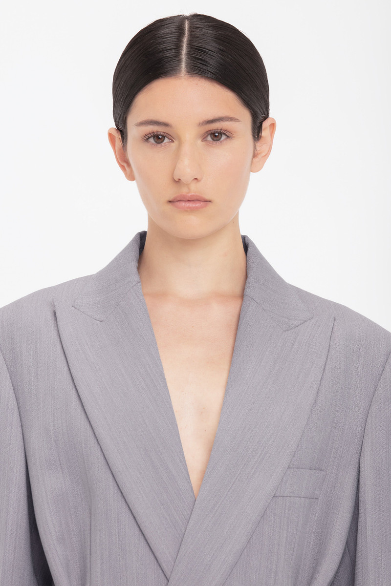 Tailored belted 자켓 에 석영 6