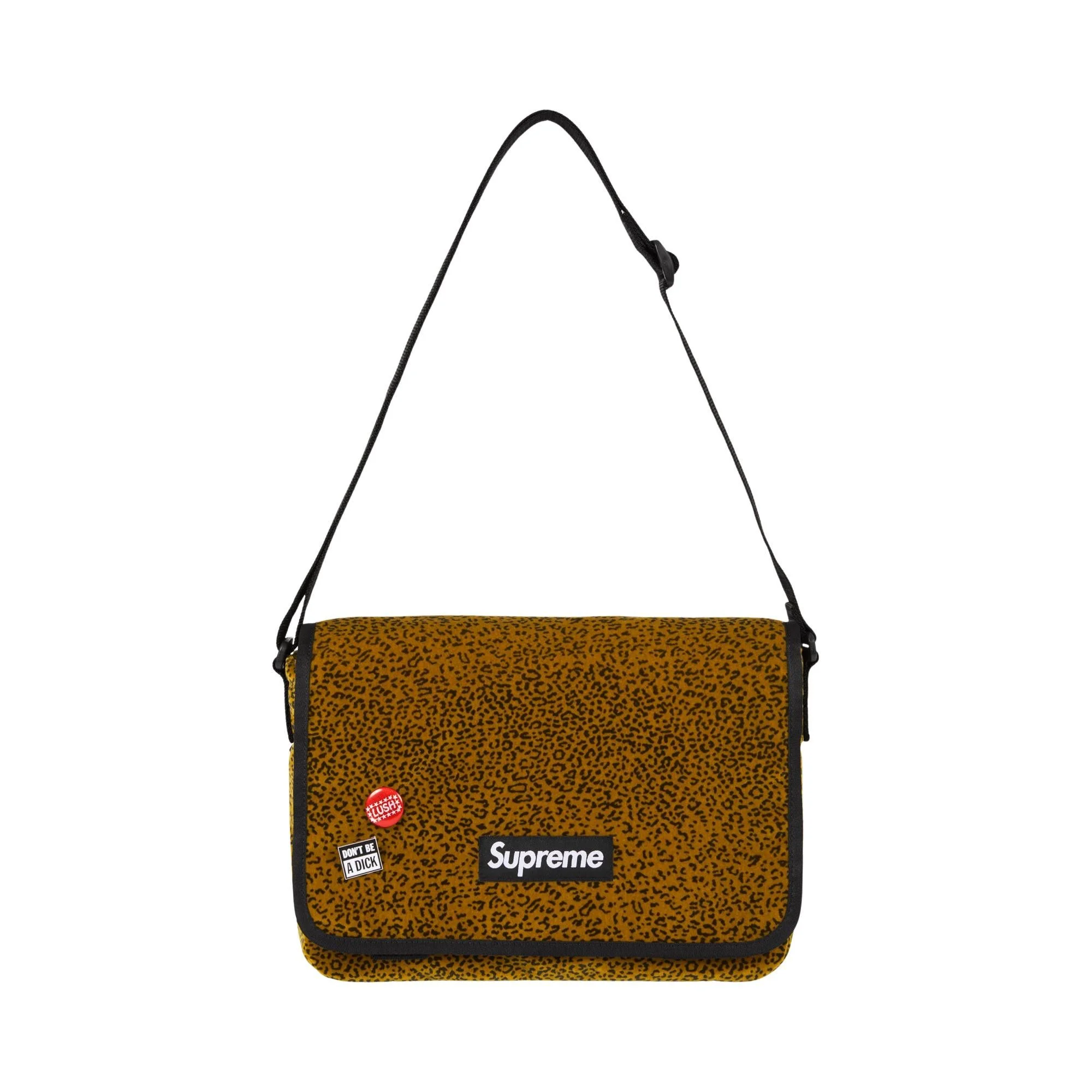 Supreme Velvet Small Messenger Bag 'Tan Leopard' - 1
