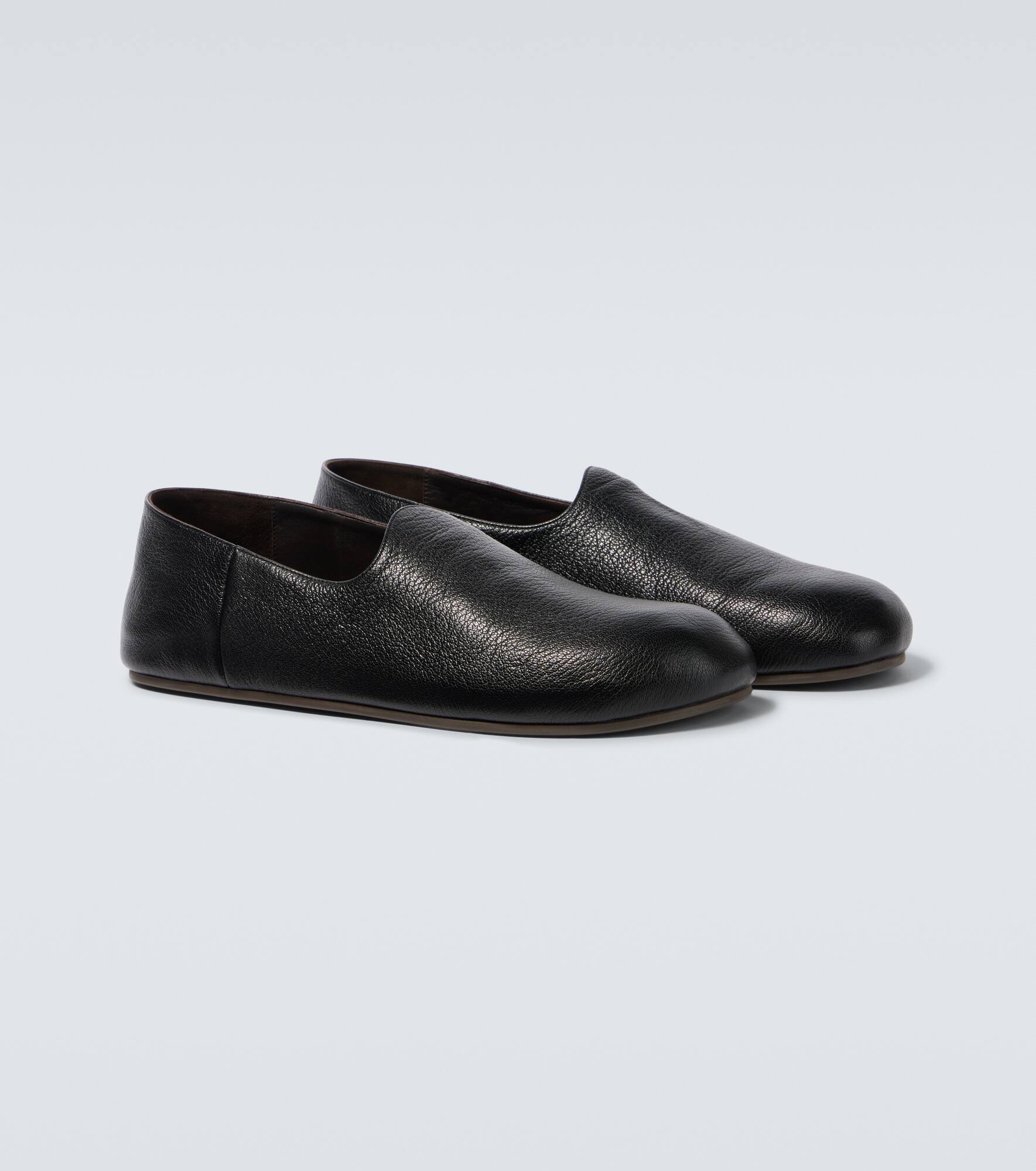 Hugh leather slip-on shoes - 5