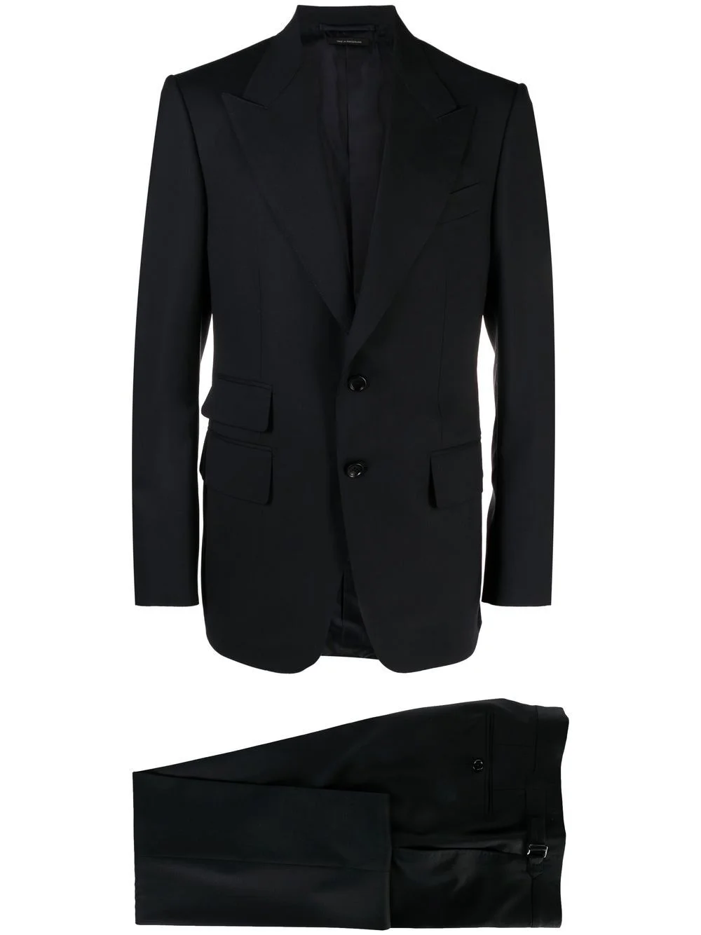 peaked lapels tailored suit - 1