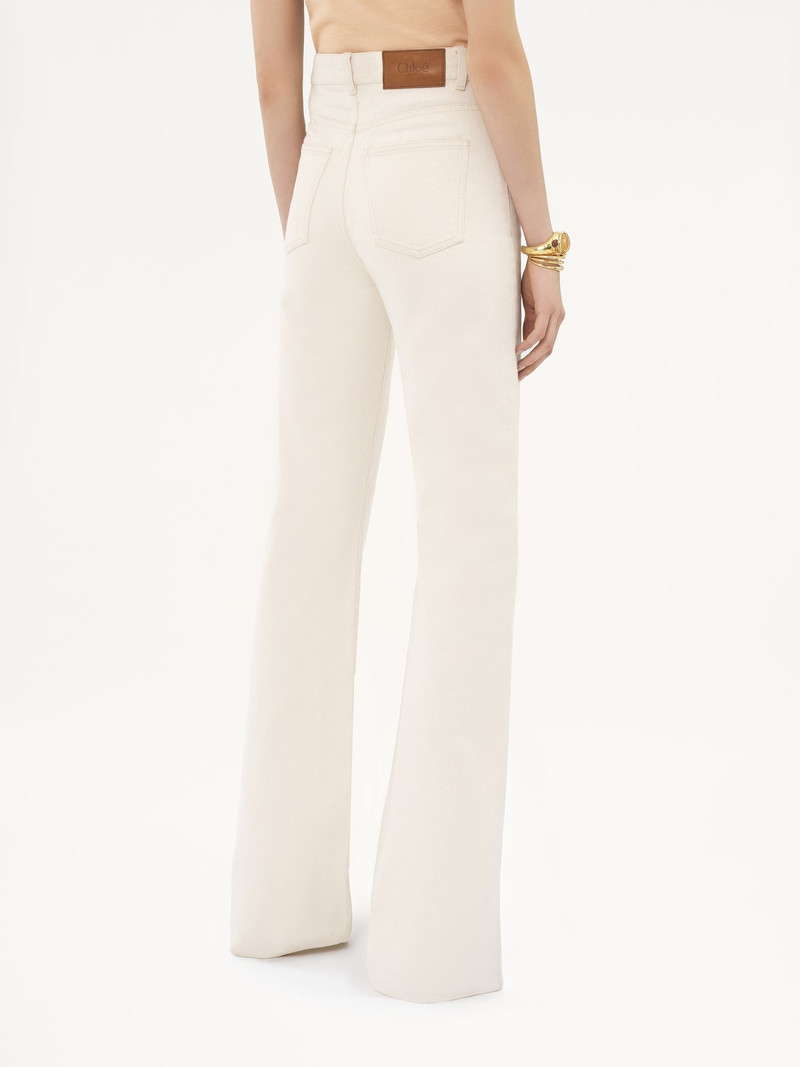 HIGH-RISE FLARE JEANS IN DENIM 5