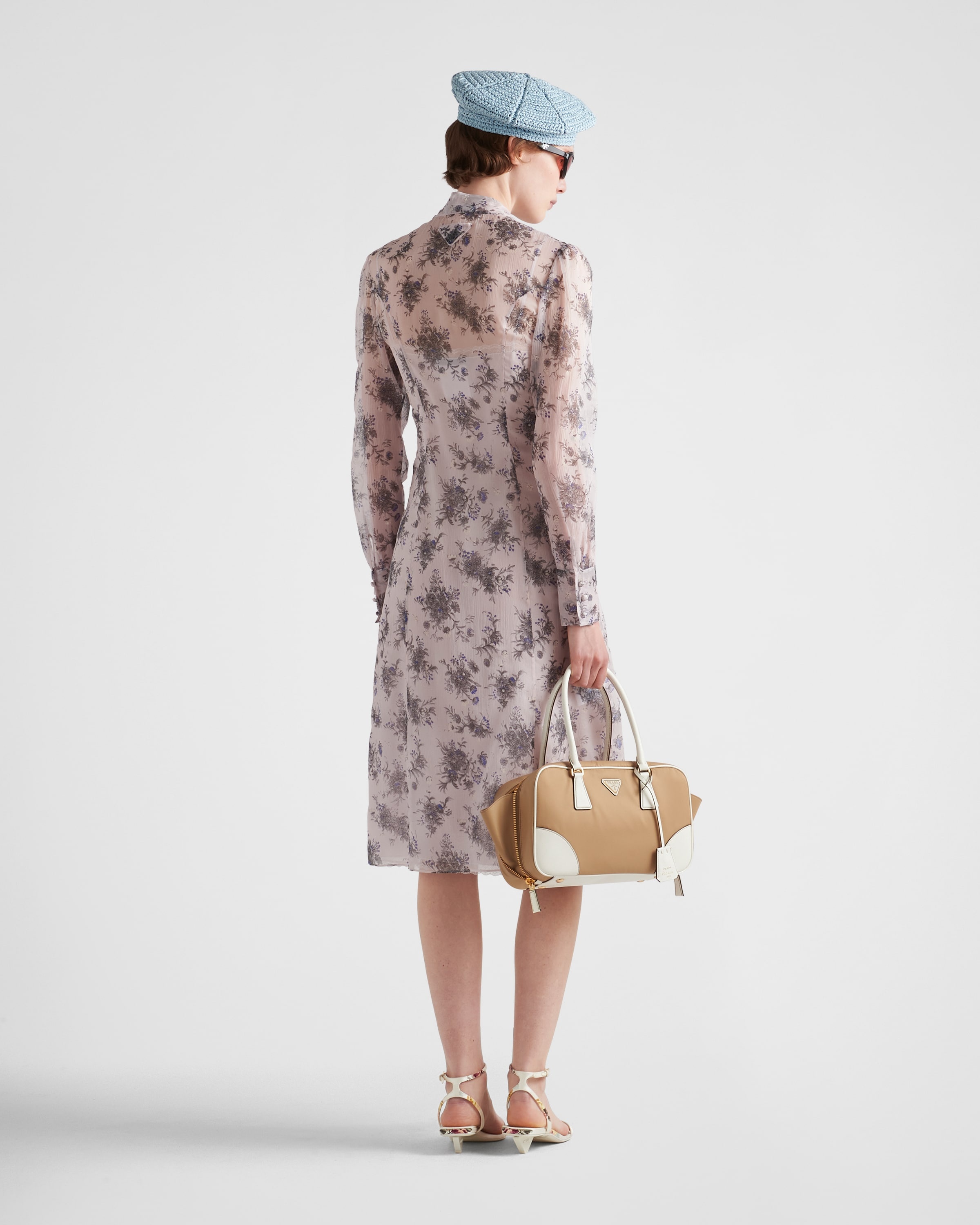 【プラダ・PRADA】Printed chiffon dress Prada Printed chiffon dress | REVERSIBLE