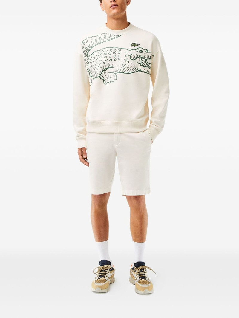 LACOSTE crocodile-embroidered shorts outlook