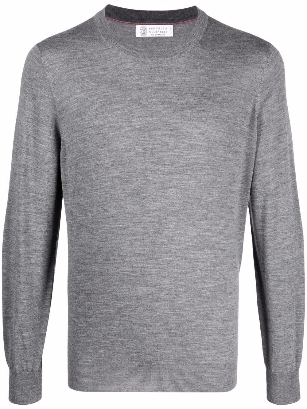 crewneck cashmere-wool jumper - 1